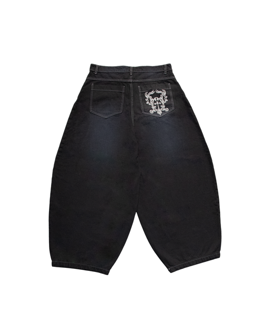 THE OMEGA BAGGY JEAN - BLACK (Pre Venta)