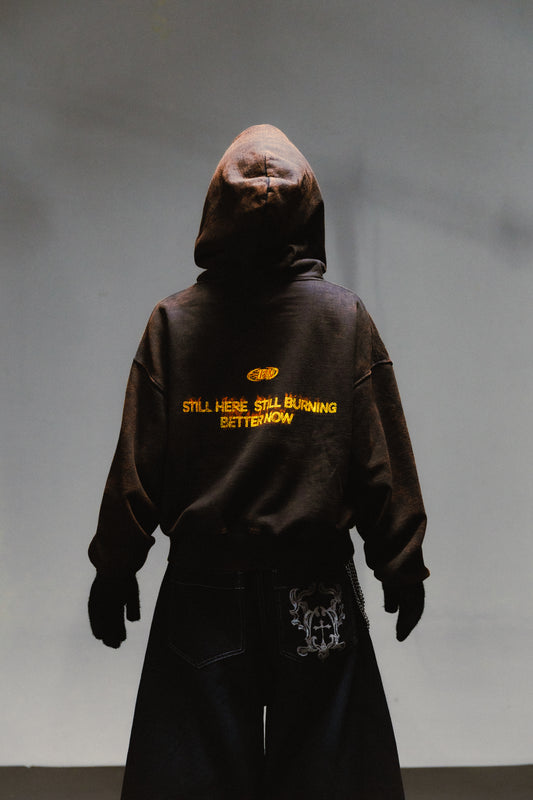 BURNED HOODIE - BOXY FIT