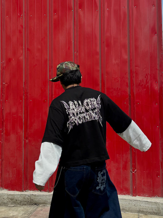 DEMONS - Polo Manga Larga Boxy Fit