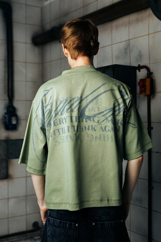 POLO BOXY FIT - OBSESSION GREEN