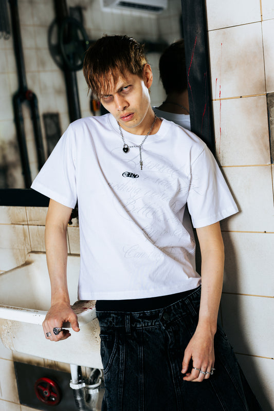 POLO SLIM BOXY FIT - CHAOS WHITE