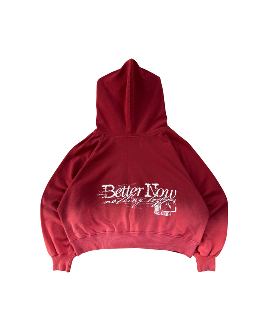 FUCK LOVE RED - ZIP HOODIE