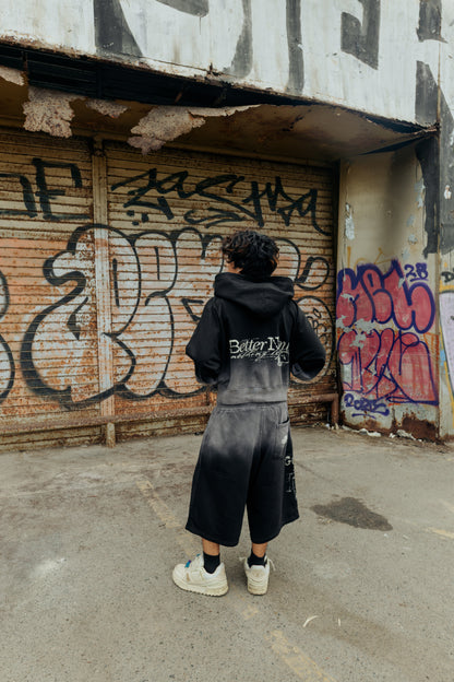 FUCK LOVE BLACK - ZIP HOODIE