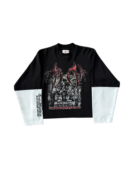 DEMONS - Polo Manga Larga Boxy Fit