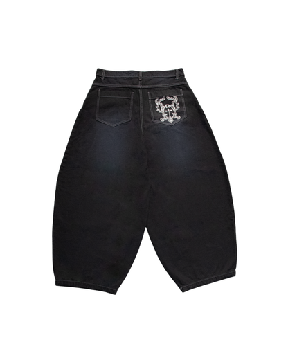 THE OMEGA BAGGY JEAN - BLACK