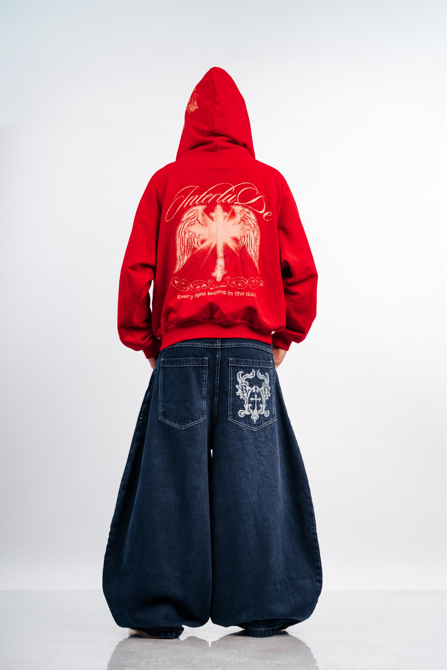 THE OMEGA BAGGY JEAN - RAW DENIM EFFECT