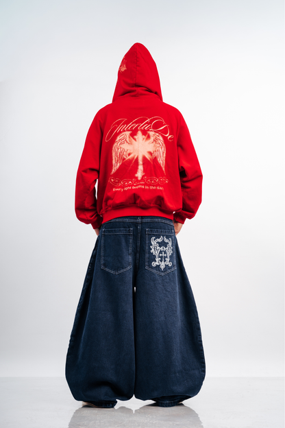 THE OMEGA BAGGY JEAN - RAW DENIM EFFECT