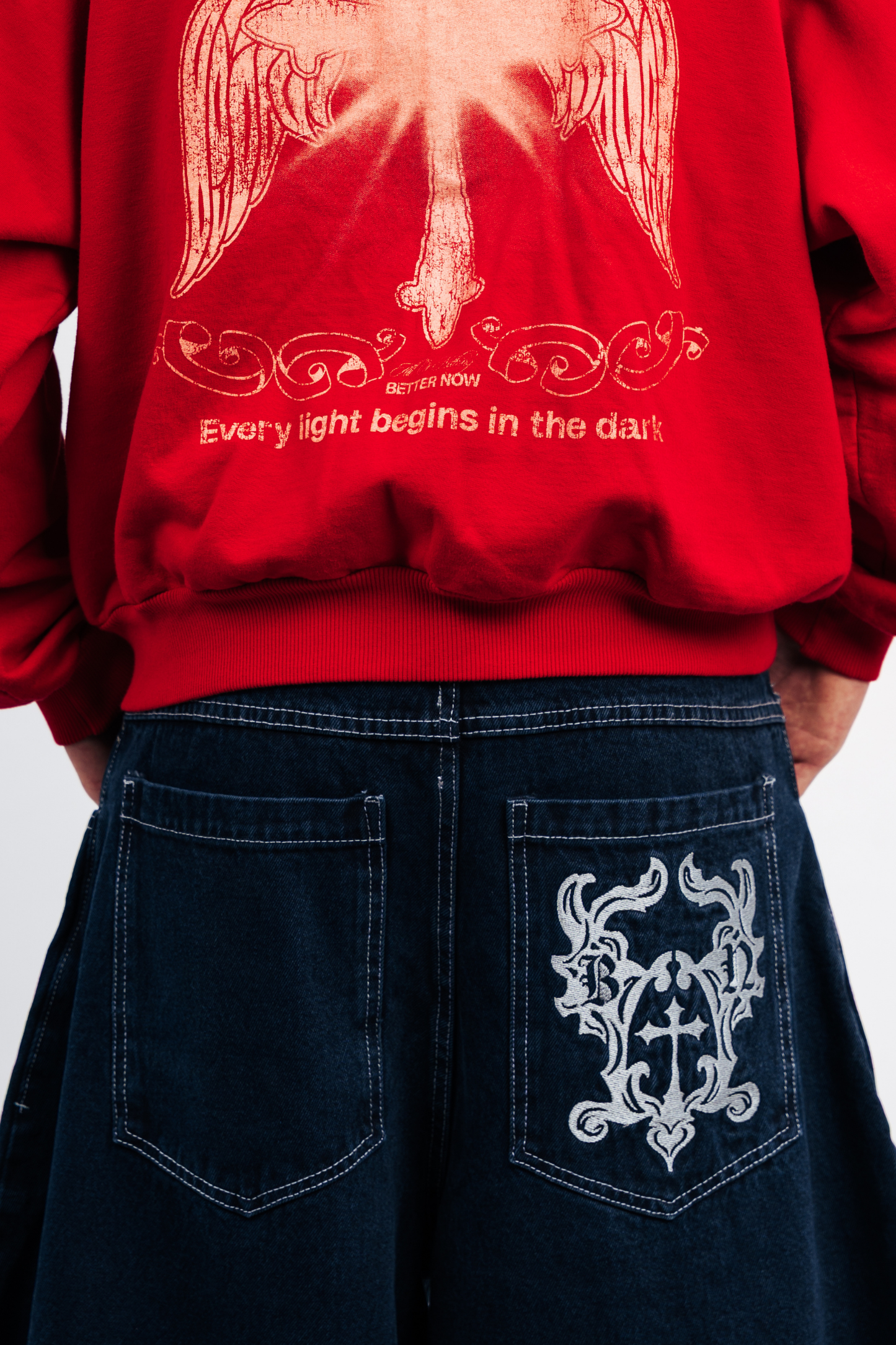 THE OMEGA BAGGY JEAN - RAW DENIM EFFECT