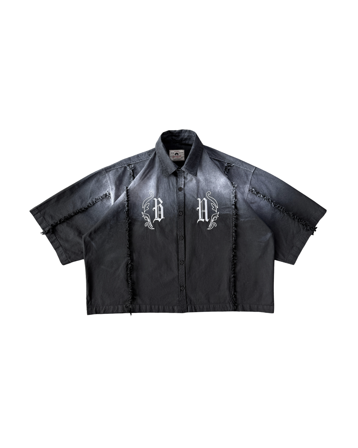 BLACK FADED - CAMISA BOXY FIT