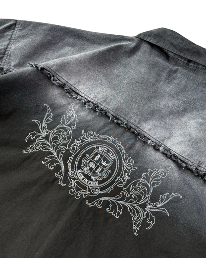 BLACK FADED - CAMISA BOXY FIT