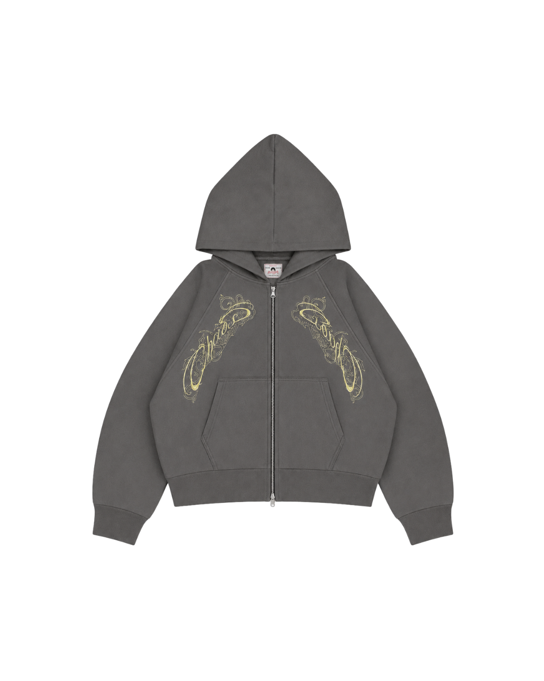 DOBLE ZIP HOODIE BOXY FIT - FRACTURE GREY