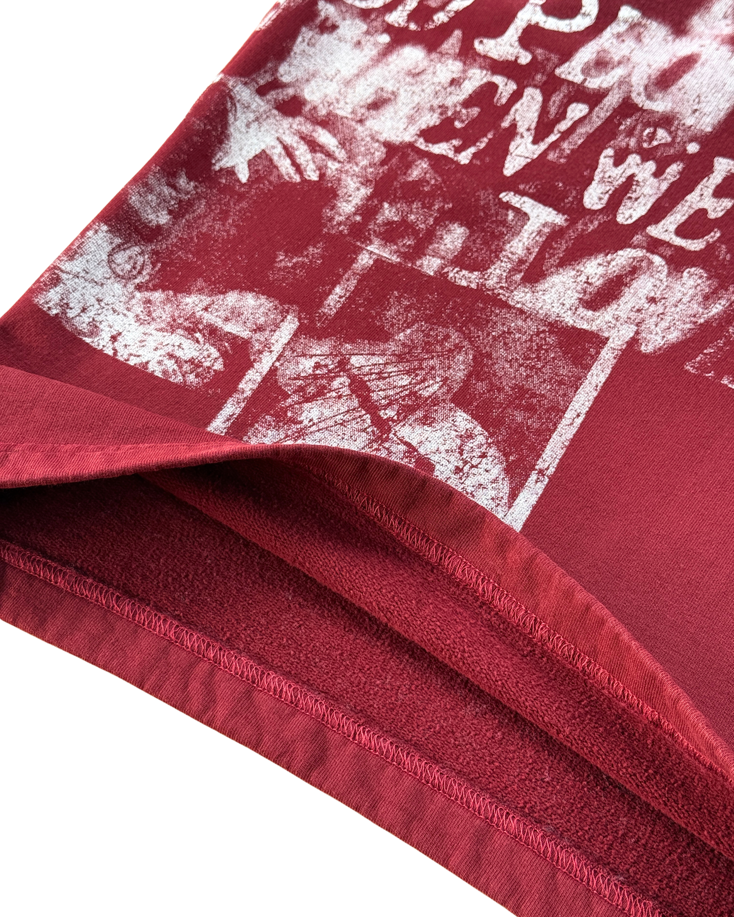 FUCK LOVE RED - BAGGY JORT