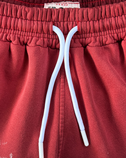 FUCK LOVE RED - BAGGY JORT