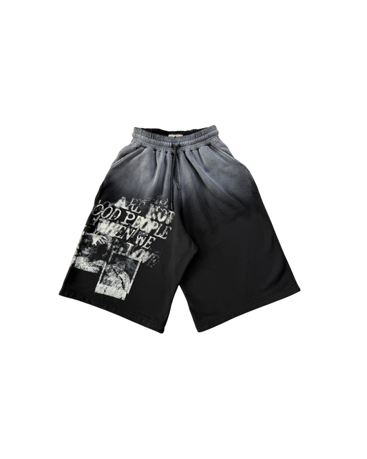 FUCK LOVE BLACK - BAGGY JORT