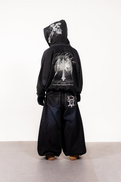 THE OMEGA BAGGY JEAN - BLACK