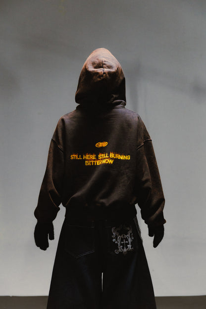 BURNED HOODIE - BOXY FIT
