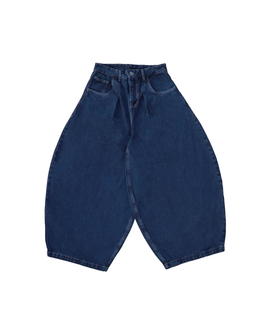 THE OMEGA BAGGY JEAN - RAW DENIM EFFECT