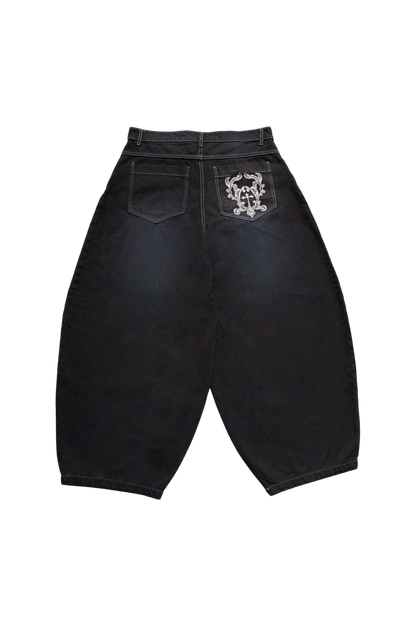 THE OMEGA BAGGY JEAN - BLACK