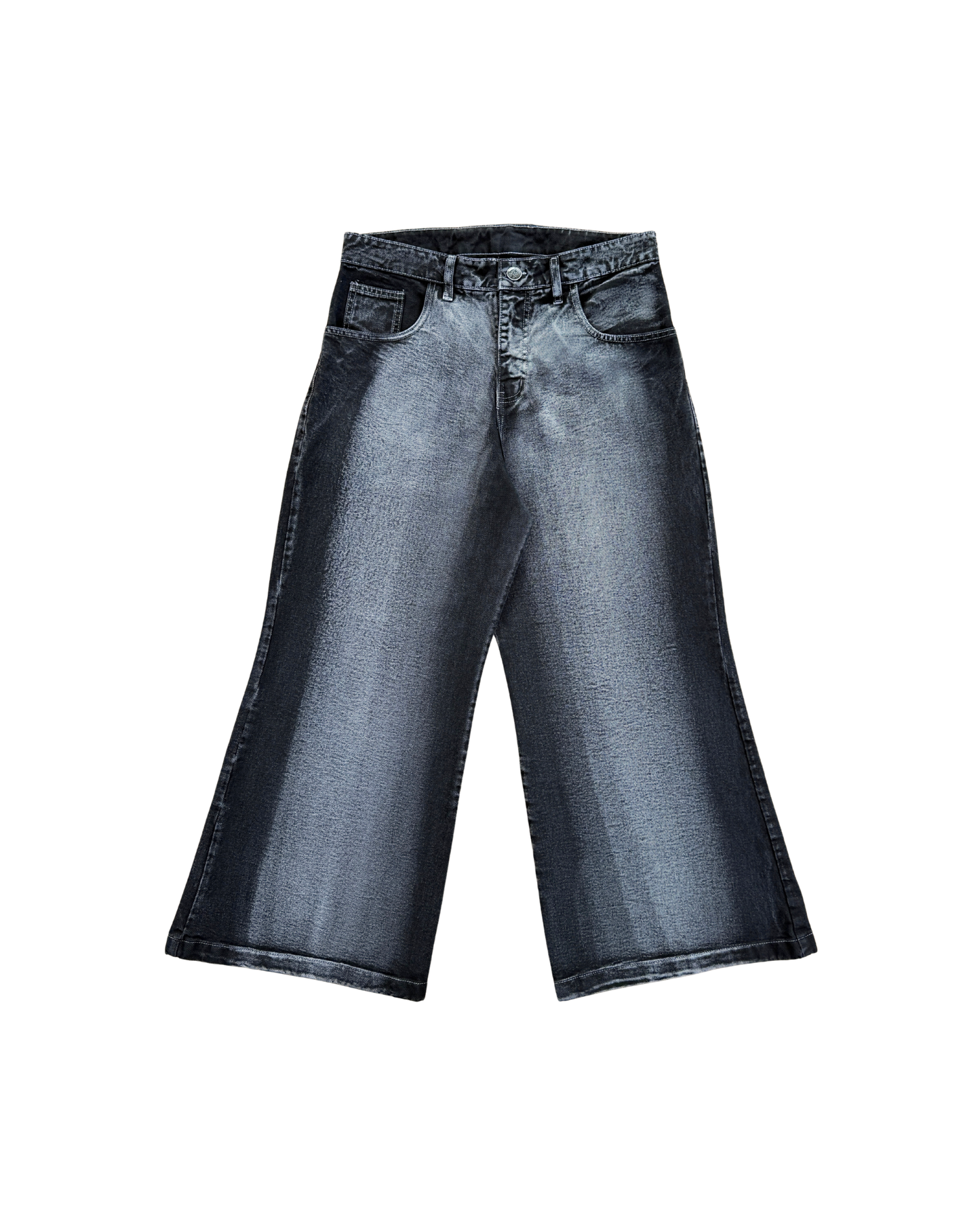 FLARED BAGGY JEAN - BLACK