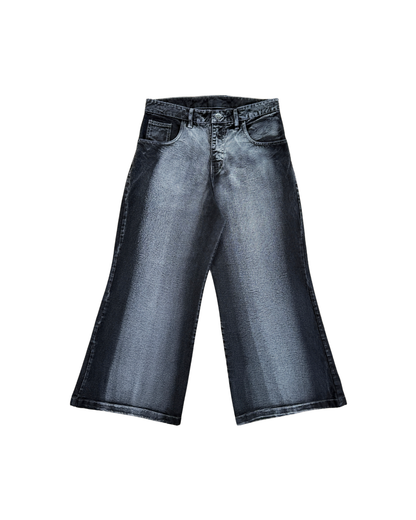 FLARED BAGGY JEAN - BLACK