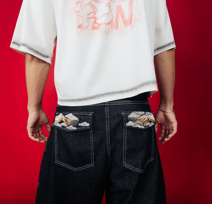 GENESIS JORT - BAGGY RAW DENIM