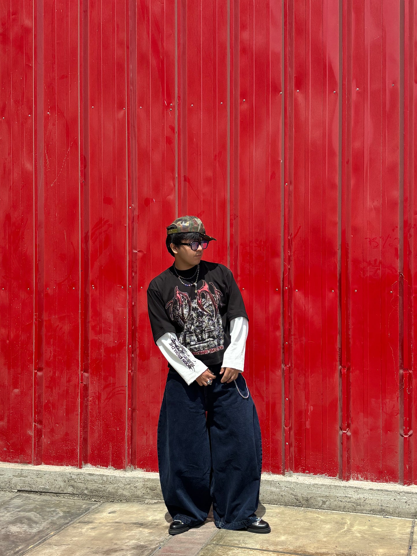 THE OMEGA BAGGY JEAN - RAW DENIM EFFECT