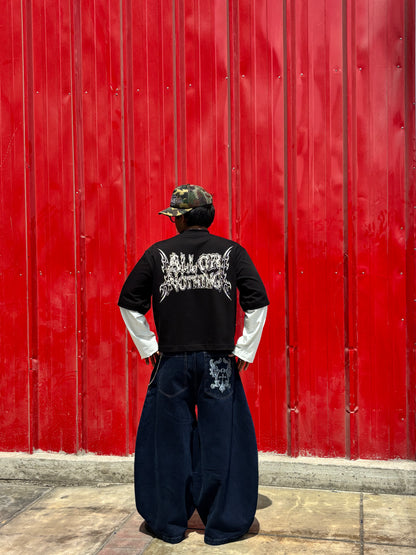 THE OMEGA BAGGY JEAN - RAW DENIM EFFECT