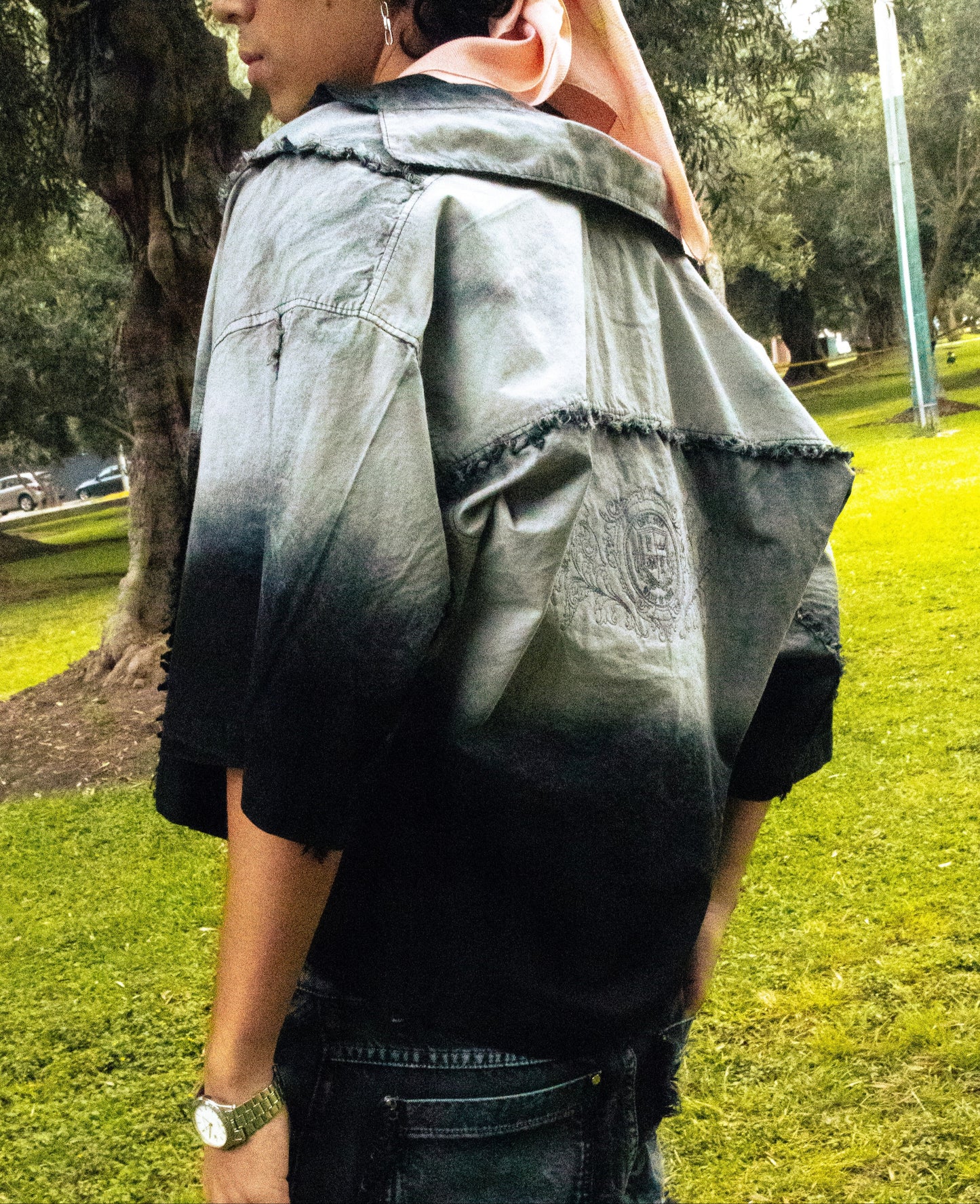 BLACK FADED - CAMISA BOXY FIT