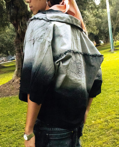 BLACK FADED - CAMISA BOXY FIT
