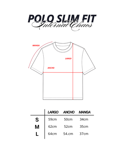 POLO SLIM BOXY FIT - CHAOS WHITE