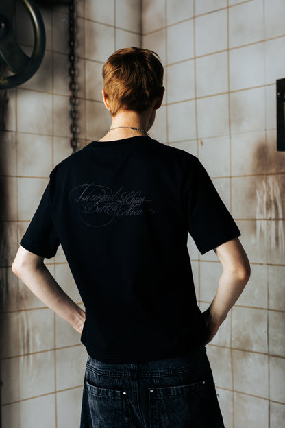 POLO SLIM BOXY FIT - CHAOS BLACK