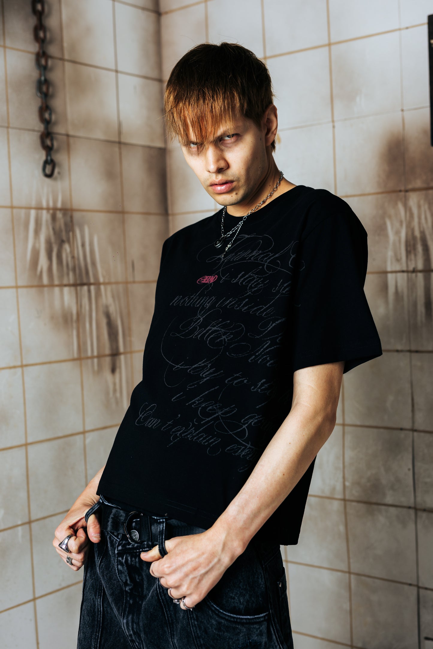POLO SLIM BOXY FIT - CHAOS BLACK