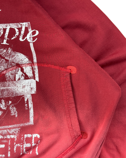FUCK LOVE RED - ZIP HOODIE