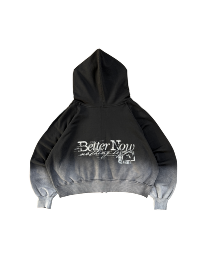 FUCK LOVE BLACK - ZIP HOODIE